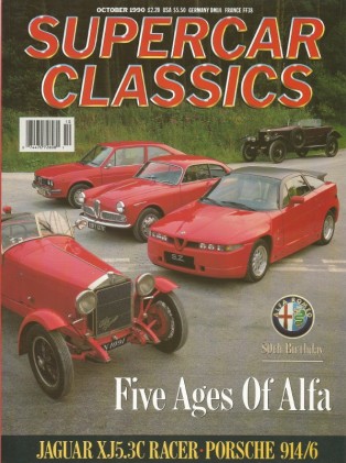 SUPERCAR CLASSICS 1990 OCT - ALFA Spcl, KJ5.SC RACECAR, 914/6, JENSEN 541R